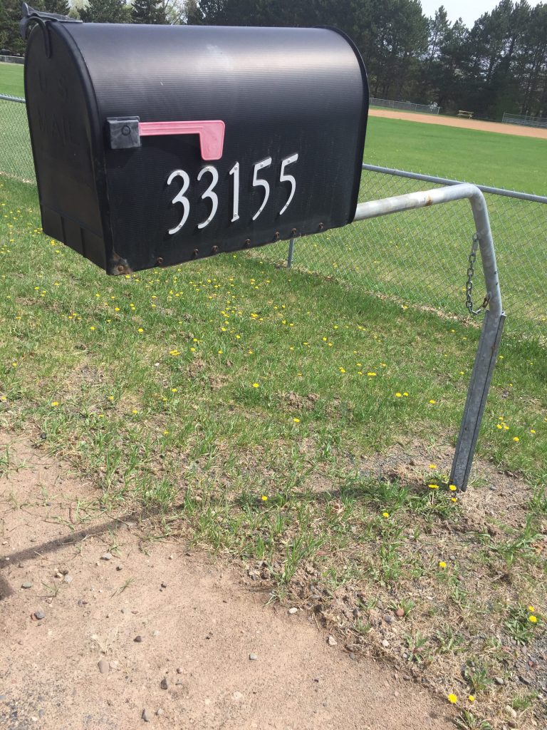 Swing Away Mailbox Post Lent Township Stacy, MN